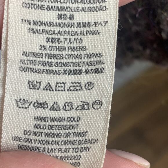 Free People Oversized Sweater Womens XS Multicolor Alpaca Blend Boho Knit - Picture 10 of 10